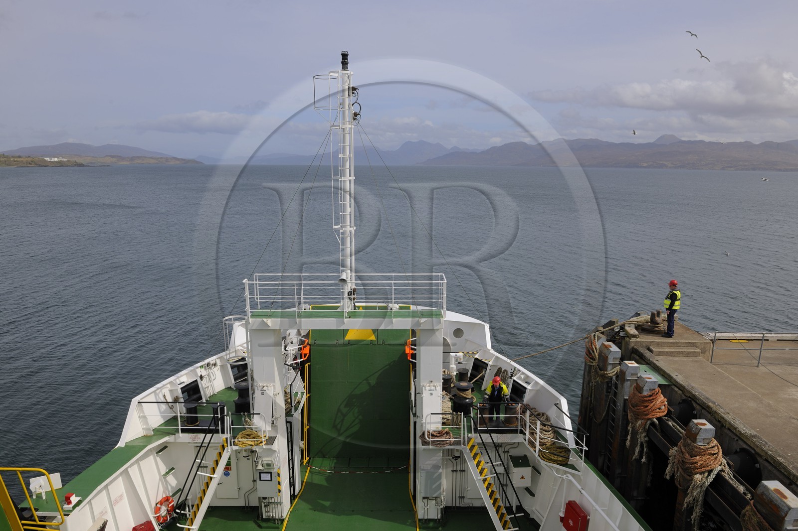 Royaume-Uni, Ecosse, région des Highlands, les Hébrides, île de Skye, départ du ferry pour Mallaig