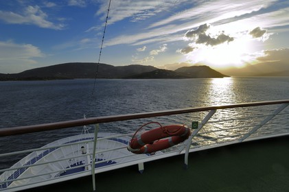 France, Corse (2a), Baie de Porto Vechio, croisière à bord du Silvershadow de la compagnie Silversea