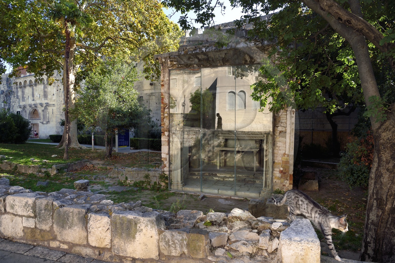 Croatie, Dalmatie, cote dalmate, Split, vieille ville romaine classée Patrimoine Mondial de l'UNESCO, la chapelle du Saint Arnir