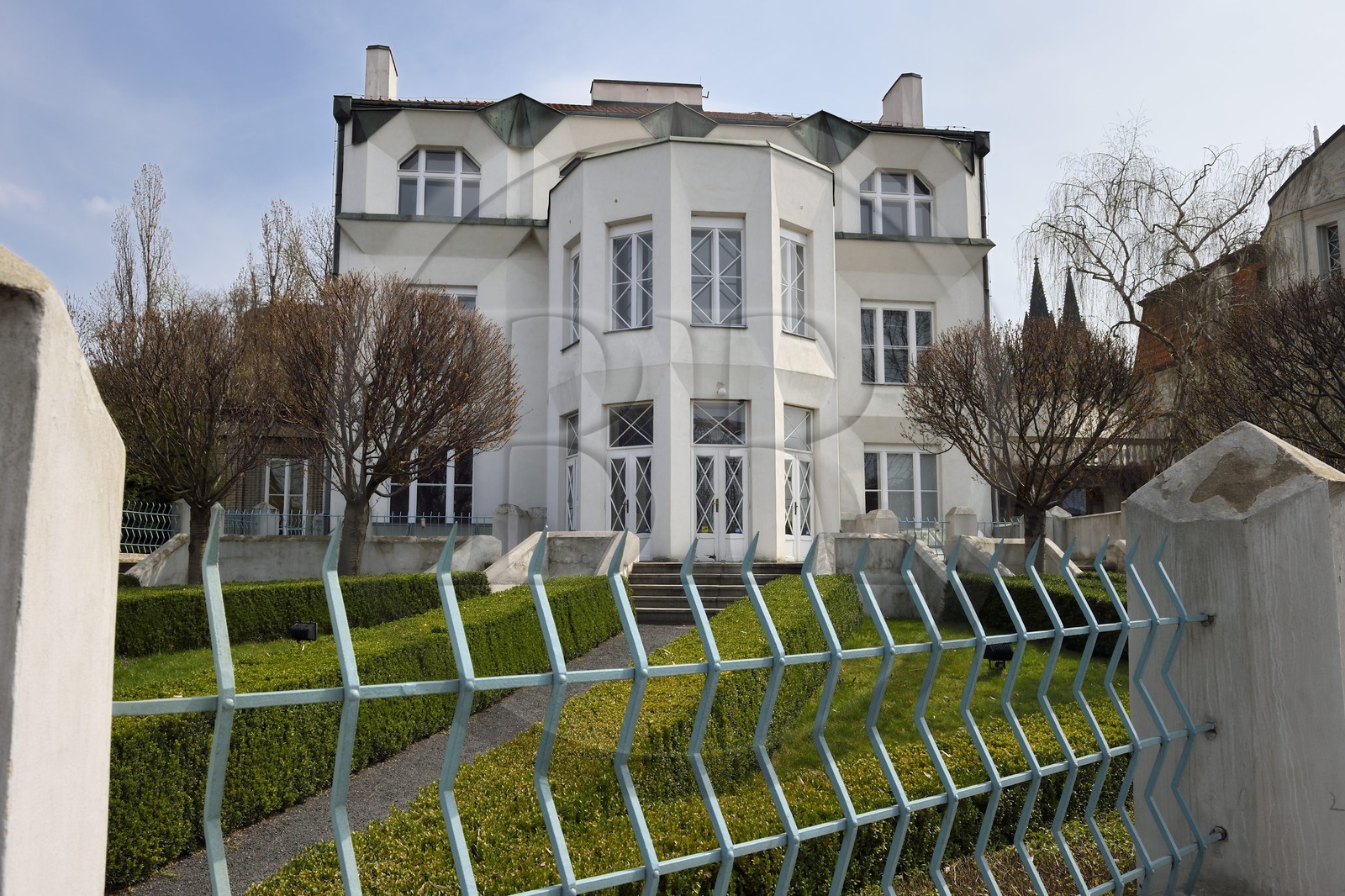 République Tchèque, Prague, quartier de Vysehrad, maison cubiste de l'architecte Josef Chochol située au 3 rue Libusina