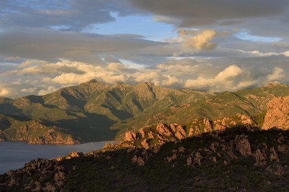 France, Corse-du-Sud (2A), Golfe de Porto, classé Patrimoine Mondial de l'UNESCO