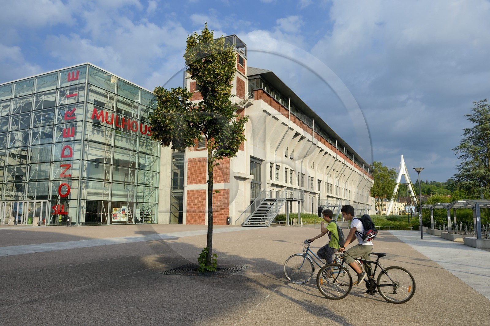 France, Haut Rhin, Mulhouse, La Fonderie, the Upper Alsace University, Law, Economic and Social Sciences University, Centre Rhenan for Economic Research and Archives Centre and Kunsthalle Contemporary Art Centre, complex rehabilitated by architects Mongiello, Plisson and Emergence architecture
