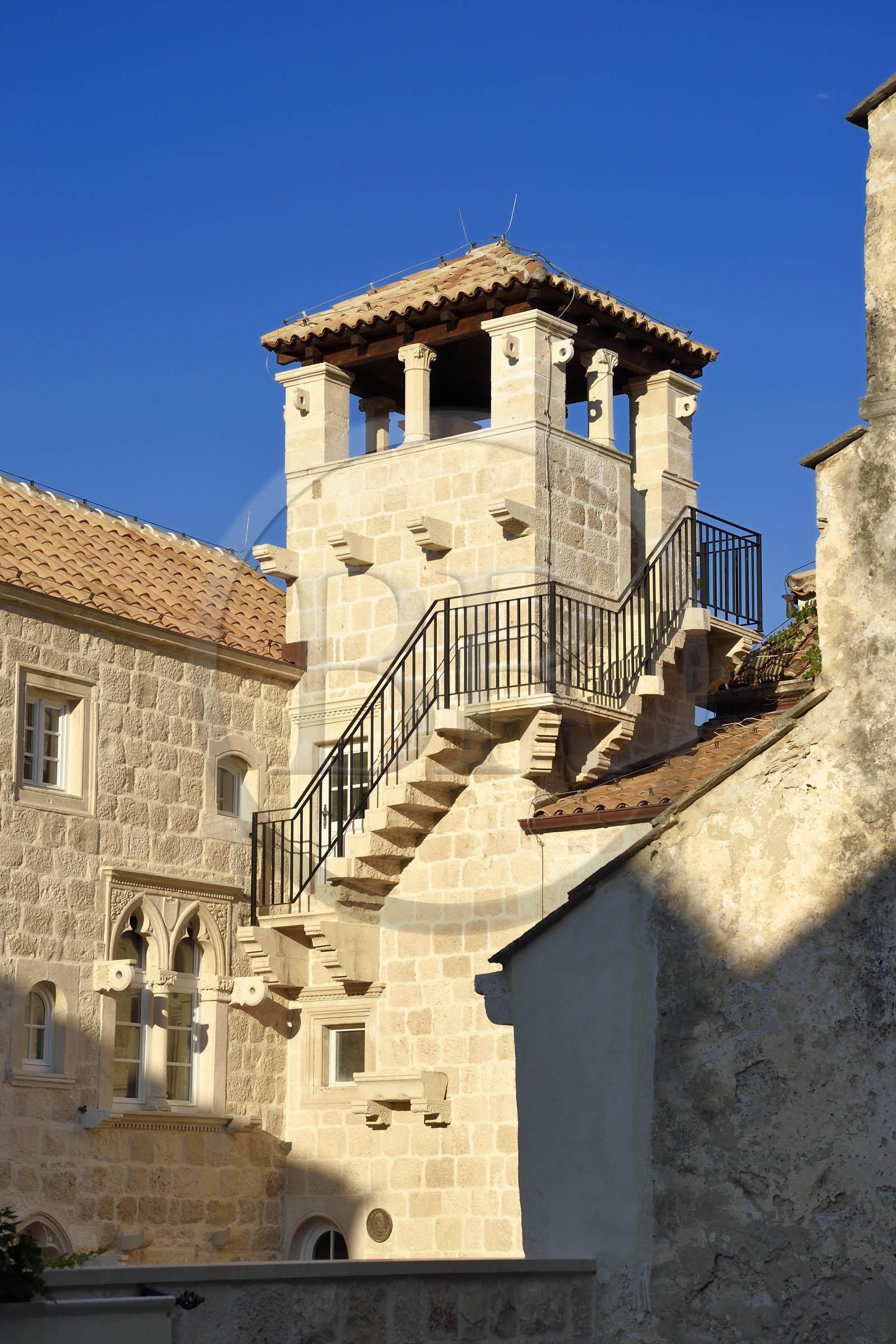 Croatia, Dalmatia, Korcula Island, Korcula Town, supposed house of Marco Polo