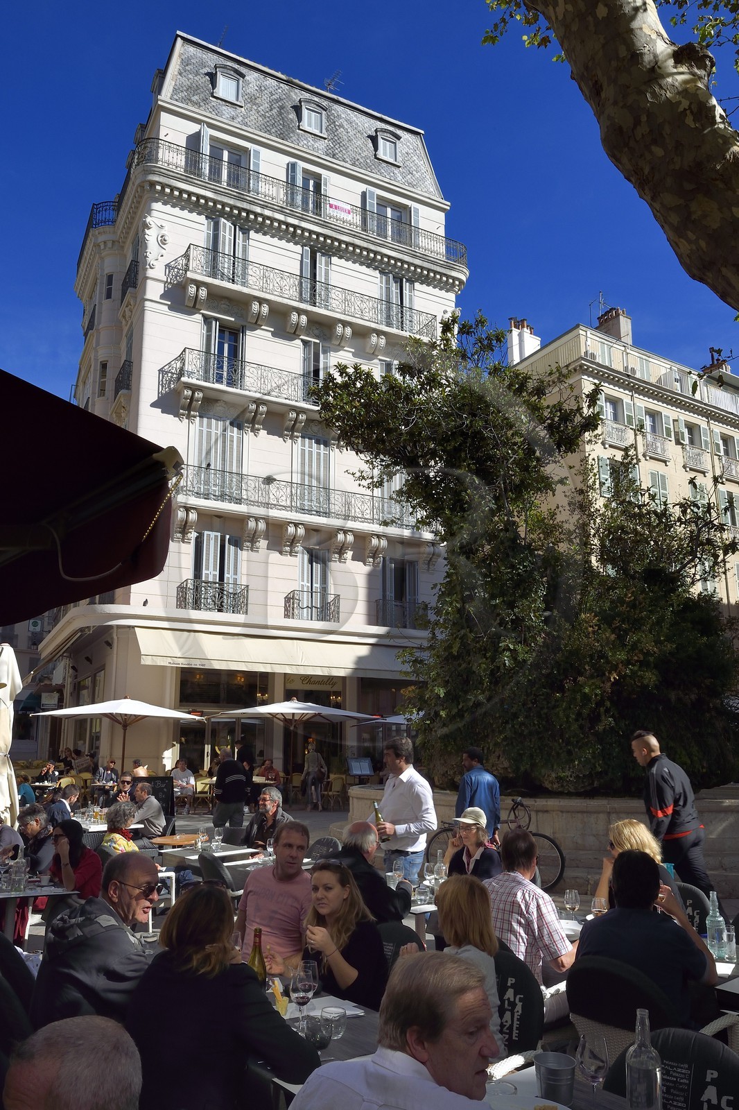 France, Var, Toulon, place Puget, Brasserie Le Chantilly