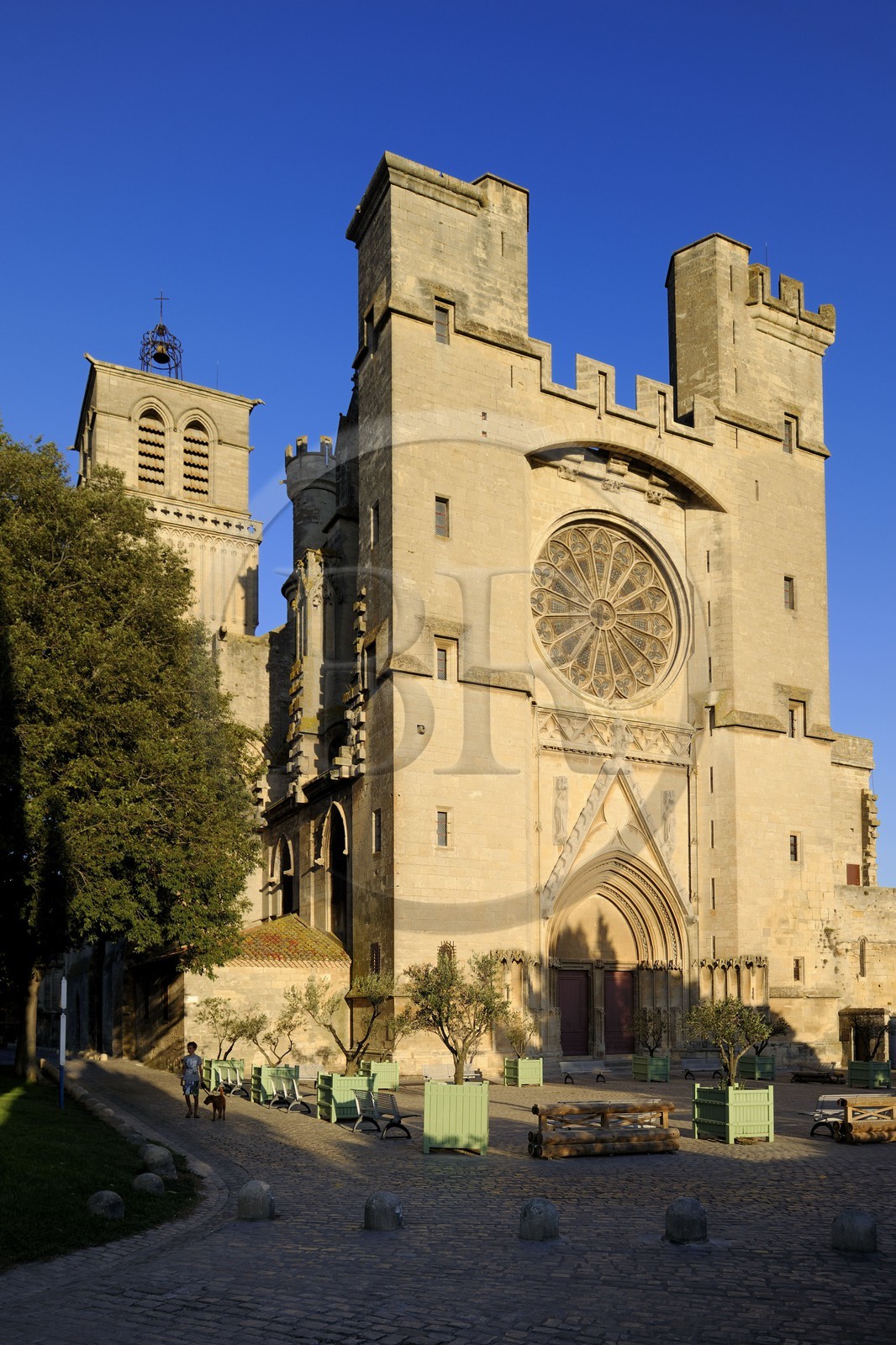 France, Hérault (34), Béziers, la cathédrale Saint-Nazaire