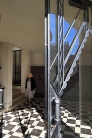 France, Pyrenees Atlantiques, Basque Country coast, Guethary, former art deco Guétharia hotel built in the 1920s turned into a residence