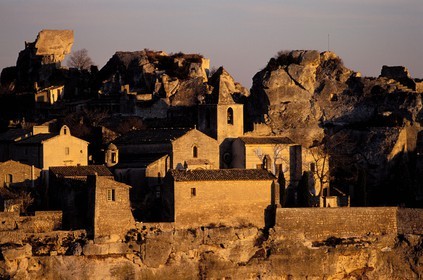 France, Bouches-du-Rhône (13), Les Baux-de-Provence, labellisé Les Plus Beaux Villages de France, chapelle des pénitents blancs