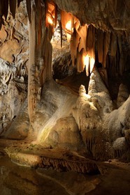 France, Ardeche, Saint Marcel d'Ardeche, the Grotte de la Madeleine (Madeleine Cave)