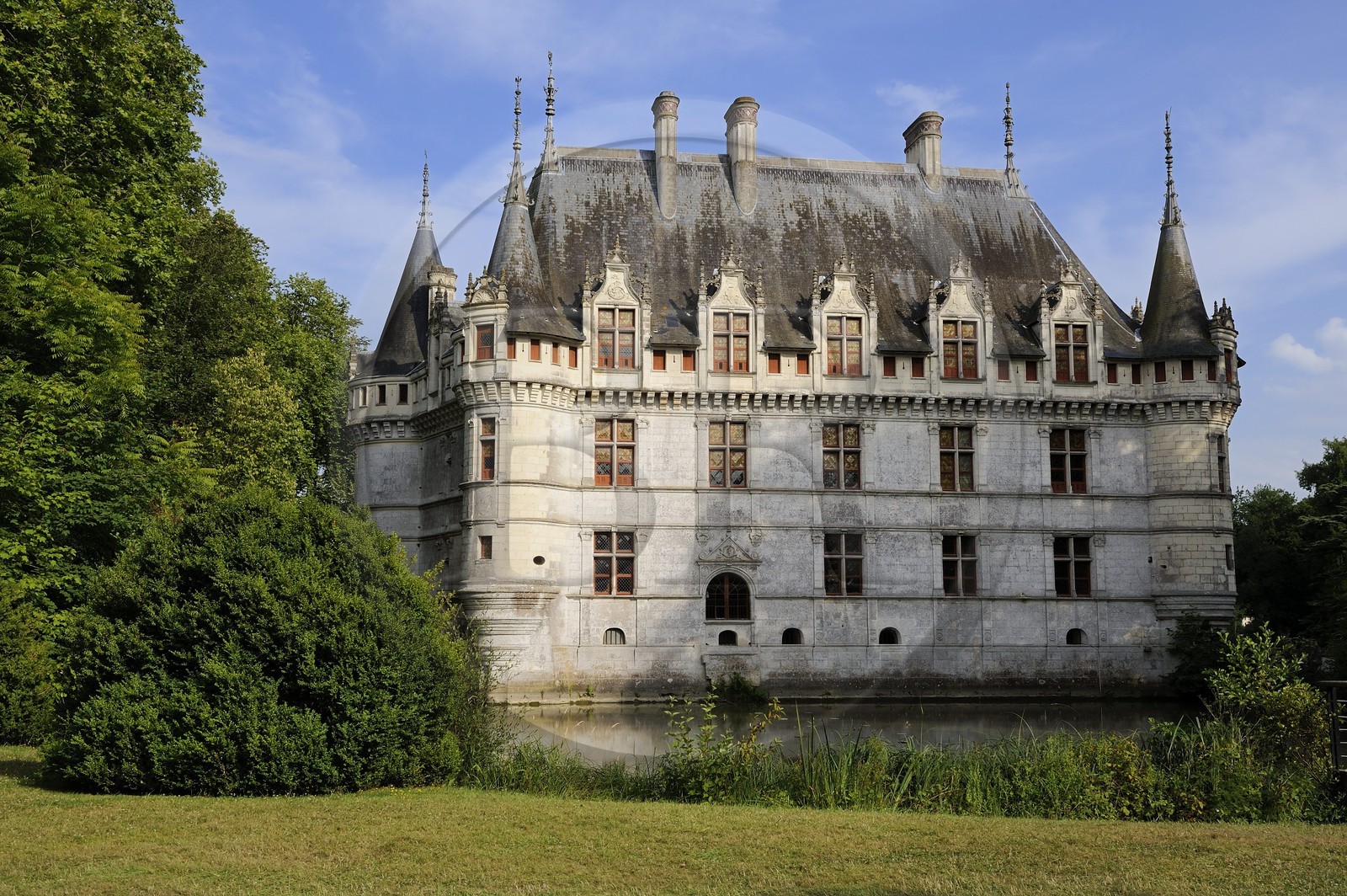 France, Indre-et-Loire (37), Vallée de la Loire classée Patrimoine Mondial de l' UNESCO, château d' Azay-le-Rideau
