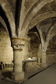France, Paris (75), Cellar of Ourscamps's house in François Miron street