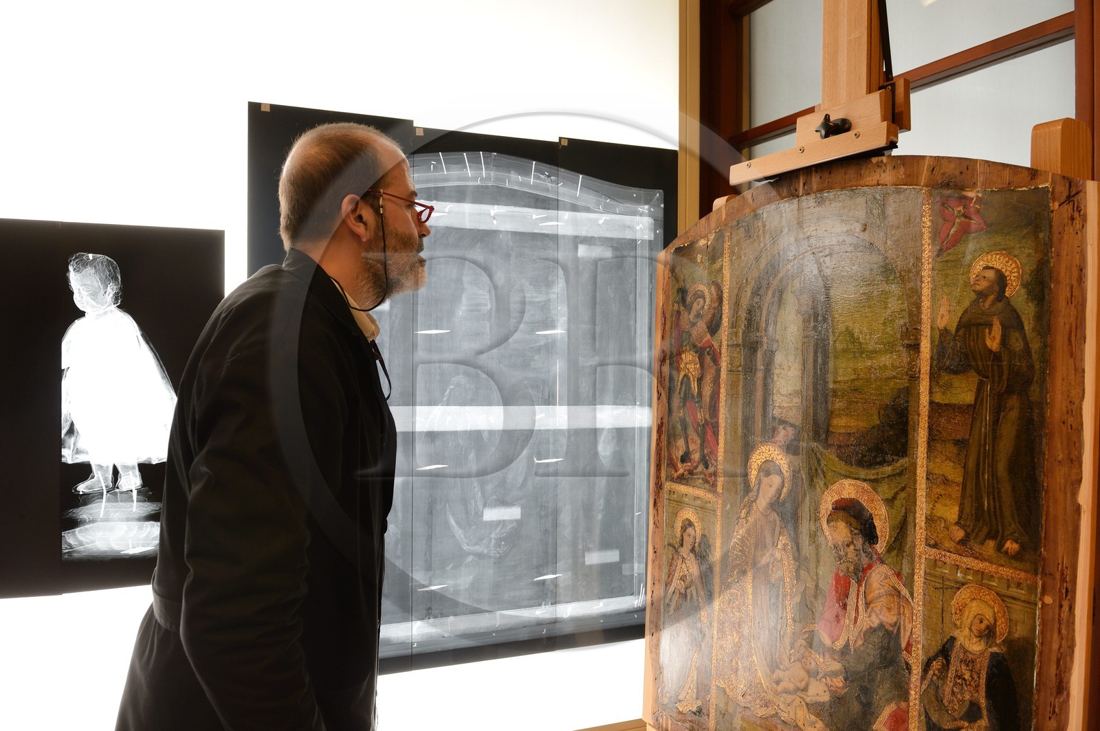 Espagne, Andalousie, Séville, Musée des beaux-arts, atelier de restauration