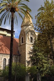 France, Corse-du-Sud (2A), Ajaccio, quartier dit des étrangers, cours Grandval, église anglicane devenue école de danse