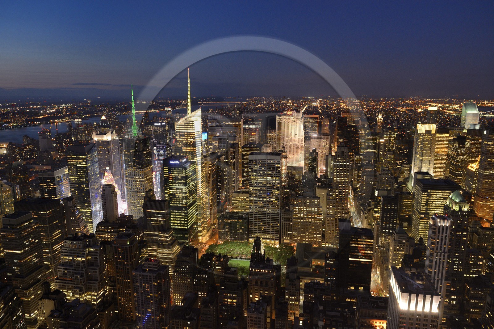 Etats-Unis, New York, Manhattan, quartier de Midtown, Times Square et Bryant Park
