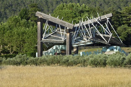 France, Bouches-du-Rhône (13),  Le Puy Sainte Réparade, Chateau La Coste domaine viticole et centre d'art contemporain, Pavillon de Musique par Frank O. Gehry (Mention Obligatoire)