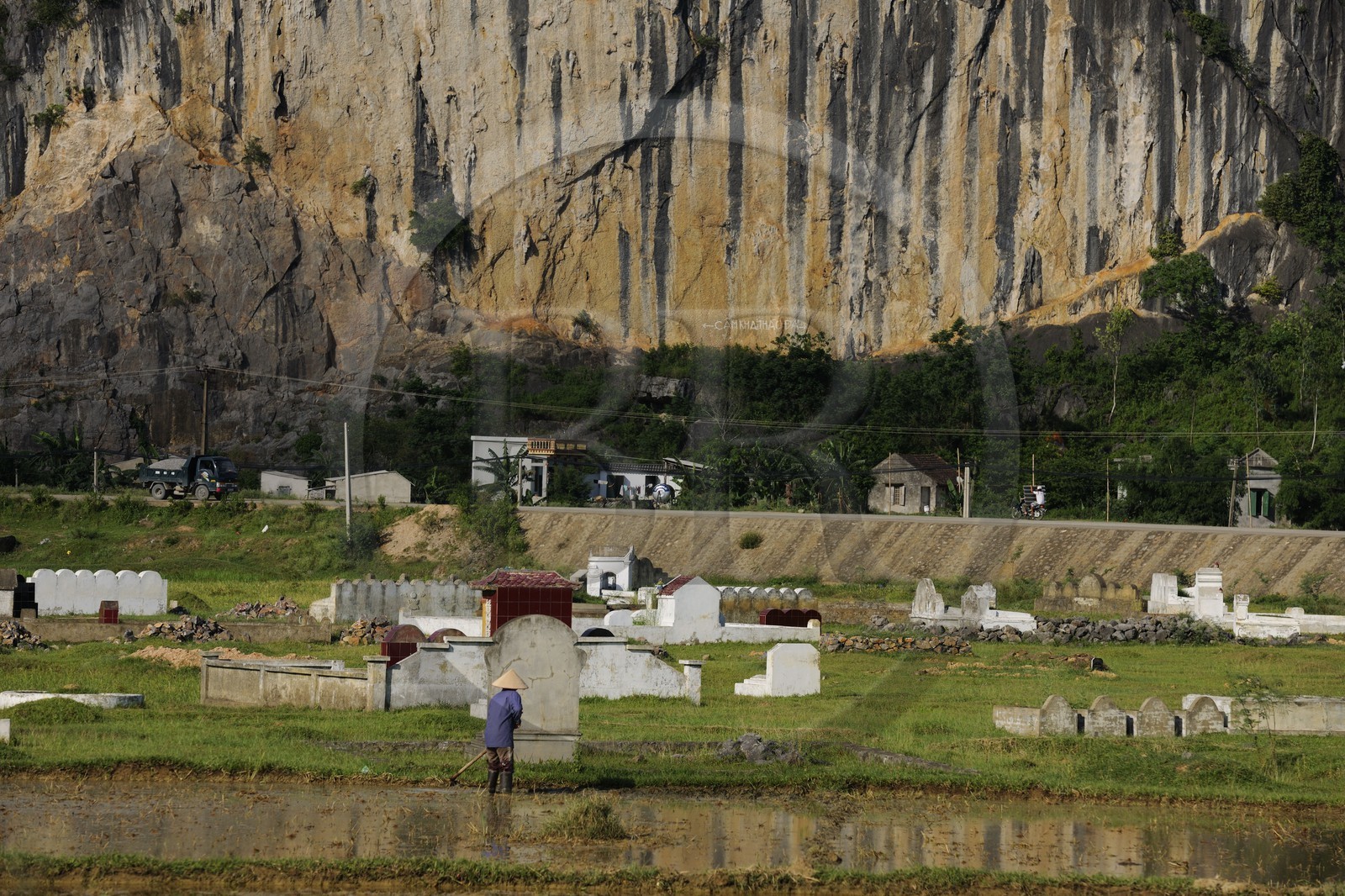 Vietnam, Ninh Binh province, Buddhist cemetery