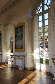 France, Yvelines (78), château de Versailles, classé Patrimoine Mondial de l'UNESCO, le Grand Trianon, la Galerie expose 21 tableaux représentant les bosquets de Versailles de Cotelle