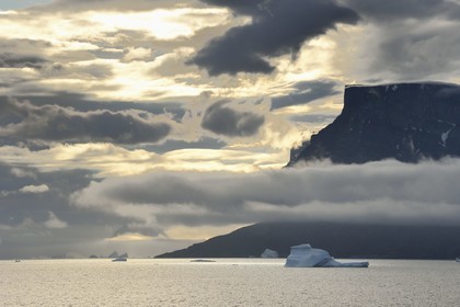 Greenland, west coast, Baffin bay, iceberg in Uummannaq fjord