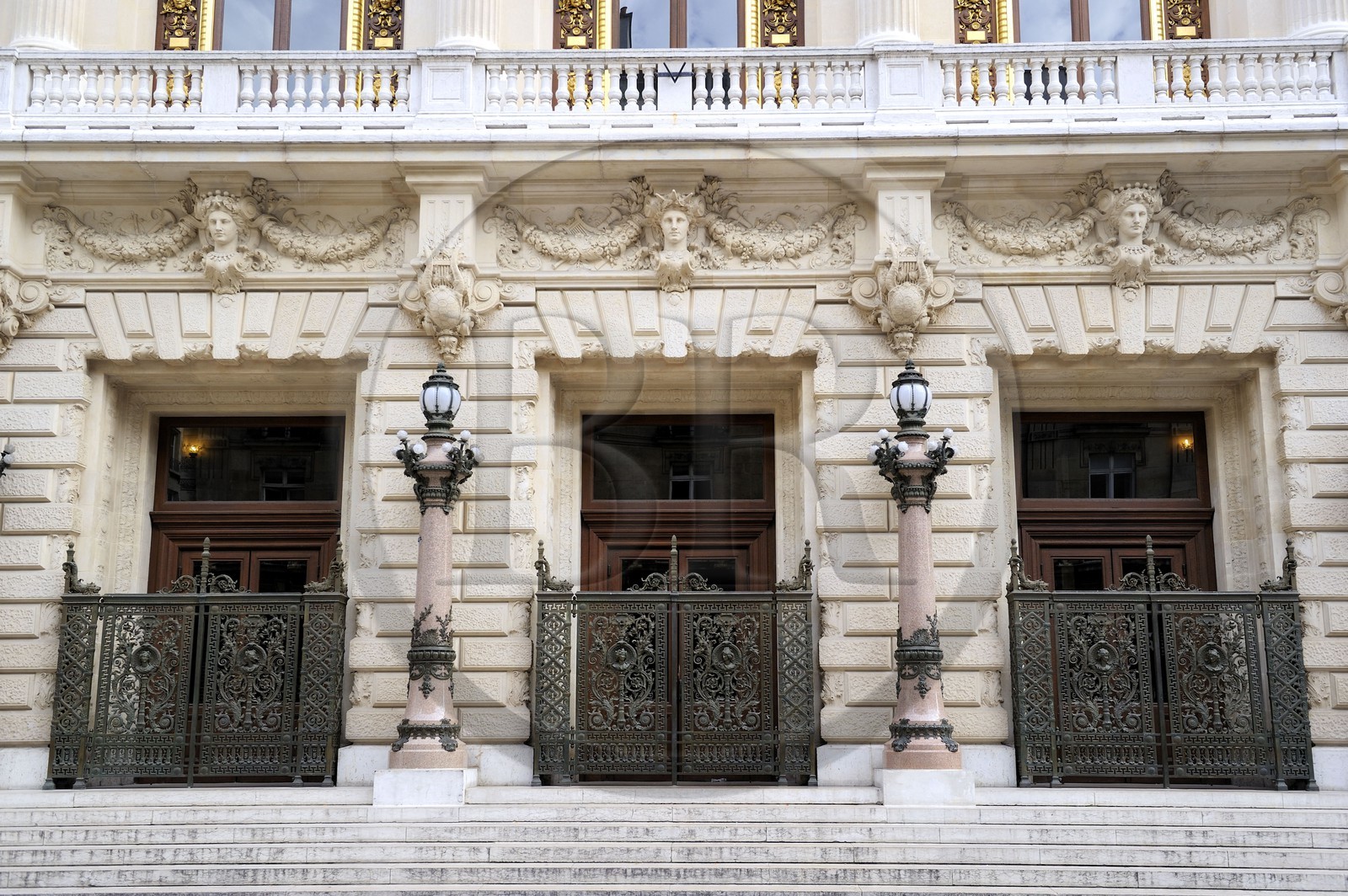 France, Paris (75), Le Théâtre national de l'Opéra-Comique aussi appelé salle Favart située place Boieldieu