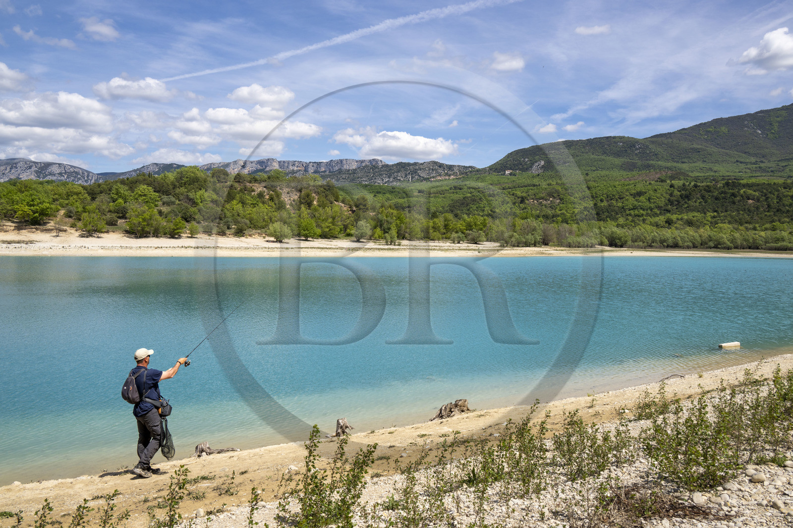 France, Var (83), Parc Naturel Régional du Verdon, Les-Salles-sur-Verdon, lac de Sainte Croix