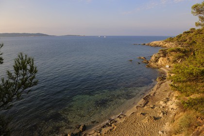 France, Var, Presqu'ile de Giens, the coast around the Tour Fondue