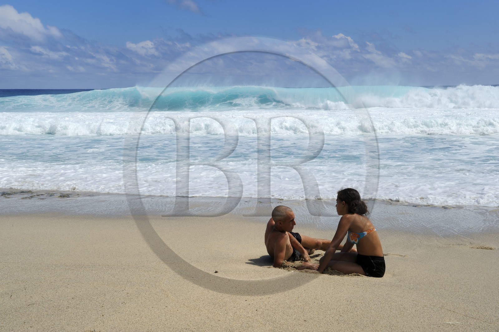 France, île de la Réunion, la côte sud, plage de Grand-Anse