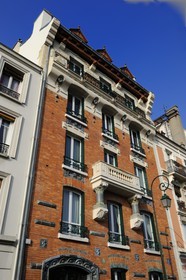 France, Val-de-Marne (94), Vincennes, immeuble art nouveau au 32 avenue du Général de Gaulle