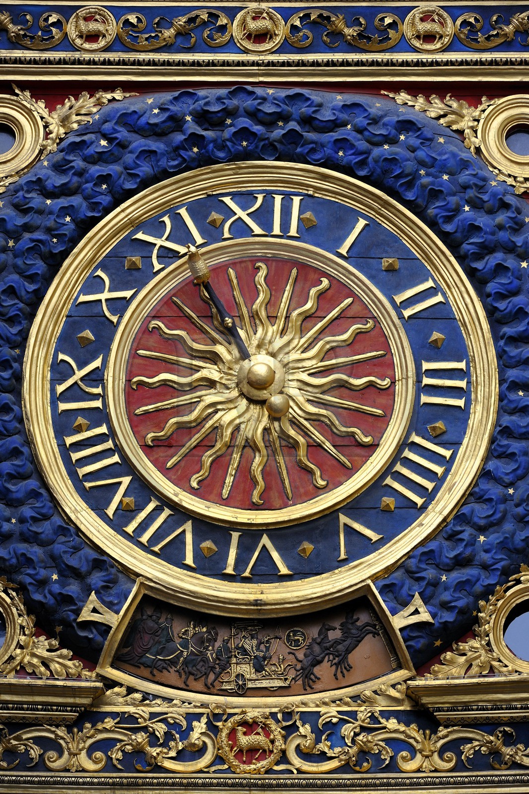 France, Seine-Maritime, Rouen, the Gros Horloge is an astronomical clock dating back to the 16th century