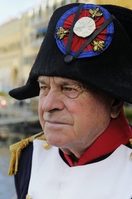 Italie, Toscane, l’Ile d’Elbe, Portoferraio, dans la peau de Napoleon, tous les ans début mai on fête l’arrivée de Napoléon avec une reconstitution