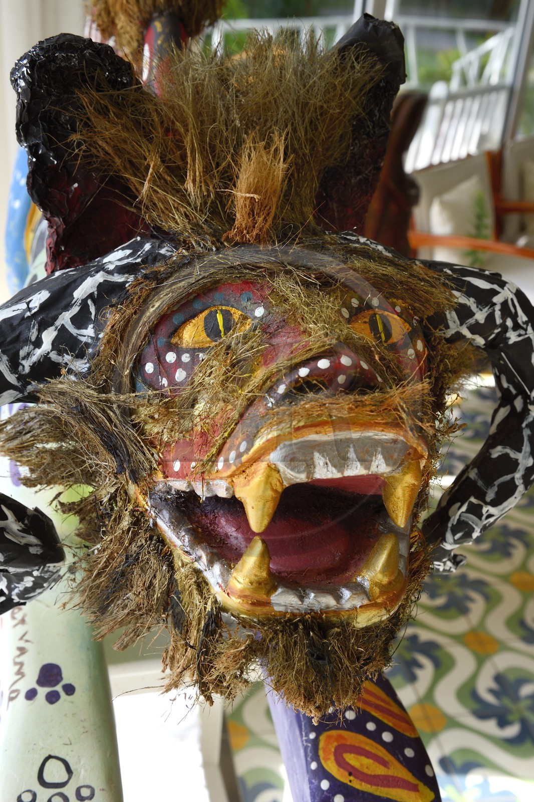 Panama, province de Colon, Portobelo, art Congo typique de la région