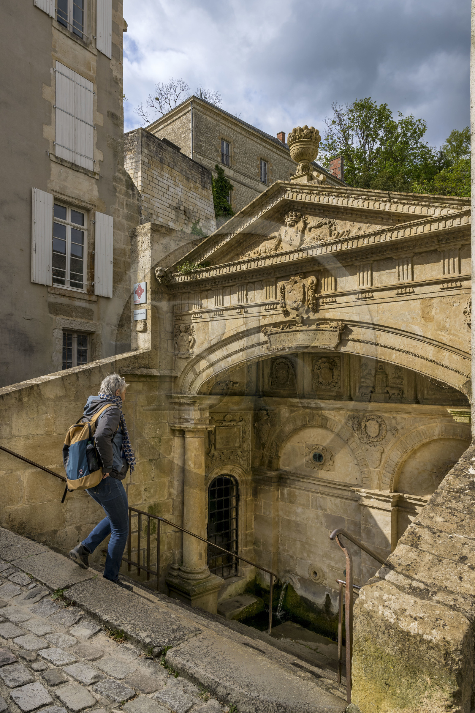 France, Vendée (85), Fontenay-le-Comte, la fontaine des Quatre-Tias (1542)