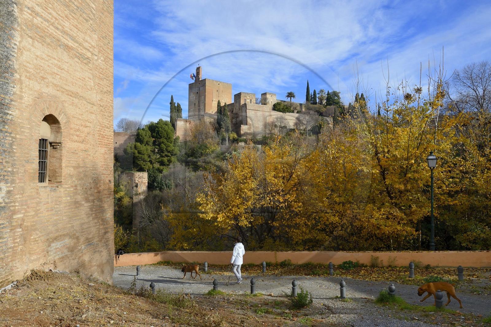Espagne, Andalousie, Grenade, l'Alhambra, classé Patrimoine Mondial de l'UNESCO, l'Alcazaba