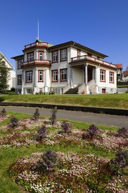 Islande, Reykjavik, musée de l'histoire de l'industrie dans une ancienne villa du parc Hallargardur au bord du lac Tjörnin