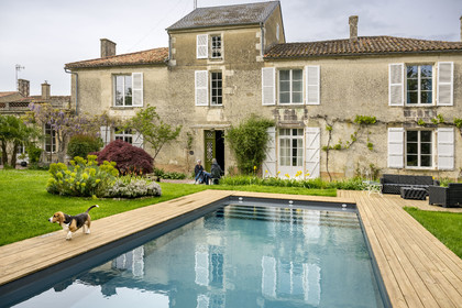 France, Vendee, Maillezais, La Parenthese guest house, a 19th century mansion