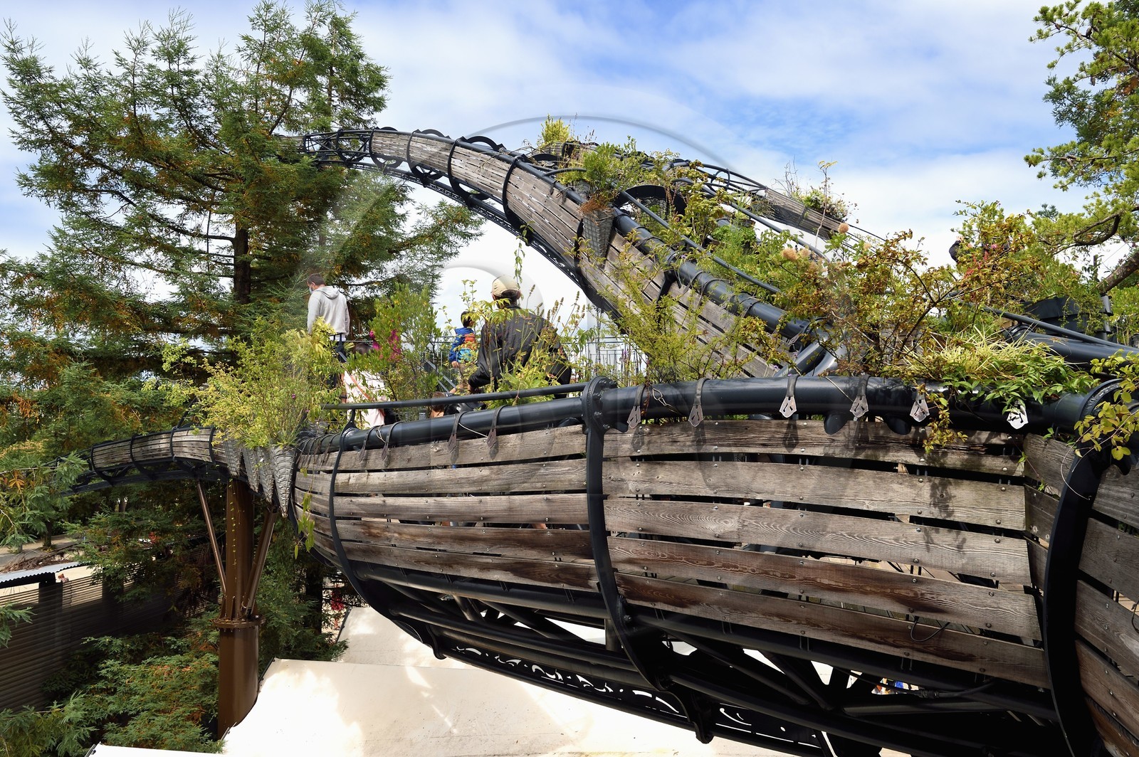 France, Loire-Atlantique (44), Nantes, galerie des Machines de l'Ile dans les hangars des anciens chantiers navals, projet artistique conçu par François Delarozière et Pierre Orefice, branche prototype de l'Arbre aux Hérons