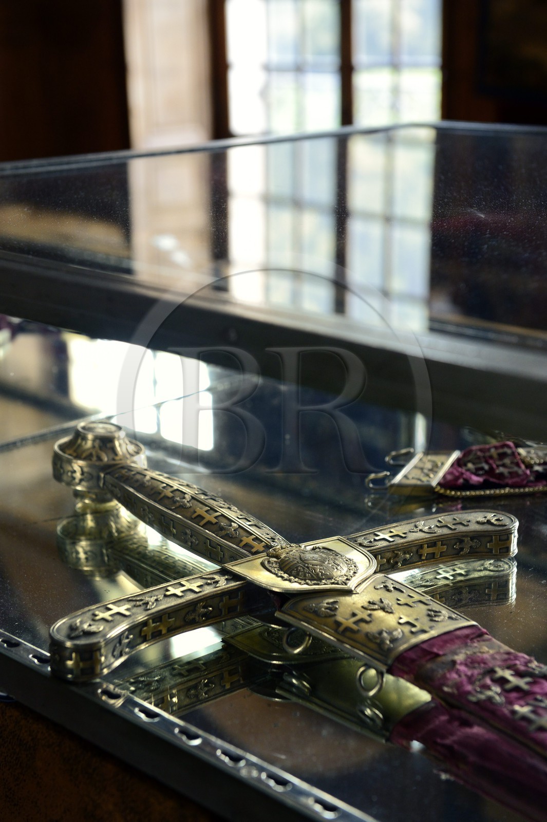 France, Meurthe-et-Moselle (54), pays du Saintois, chateau des Beauvau-Craon dit chateau d'Haroué, épée du connétable de Lorraine (début XVIIIème siècle)