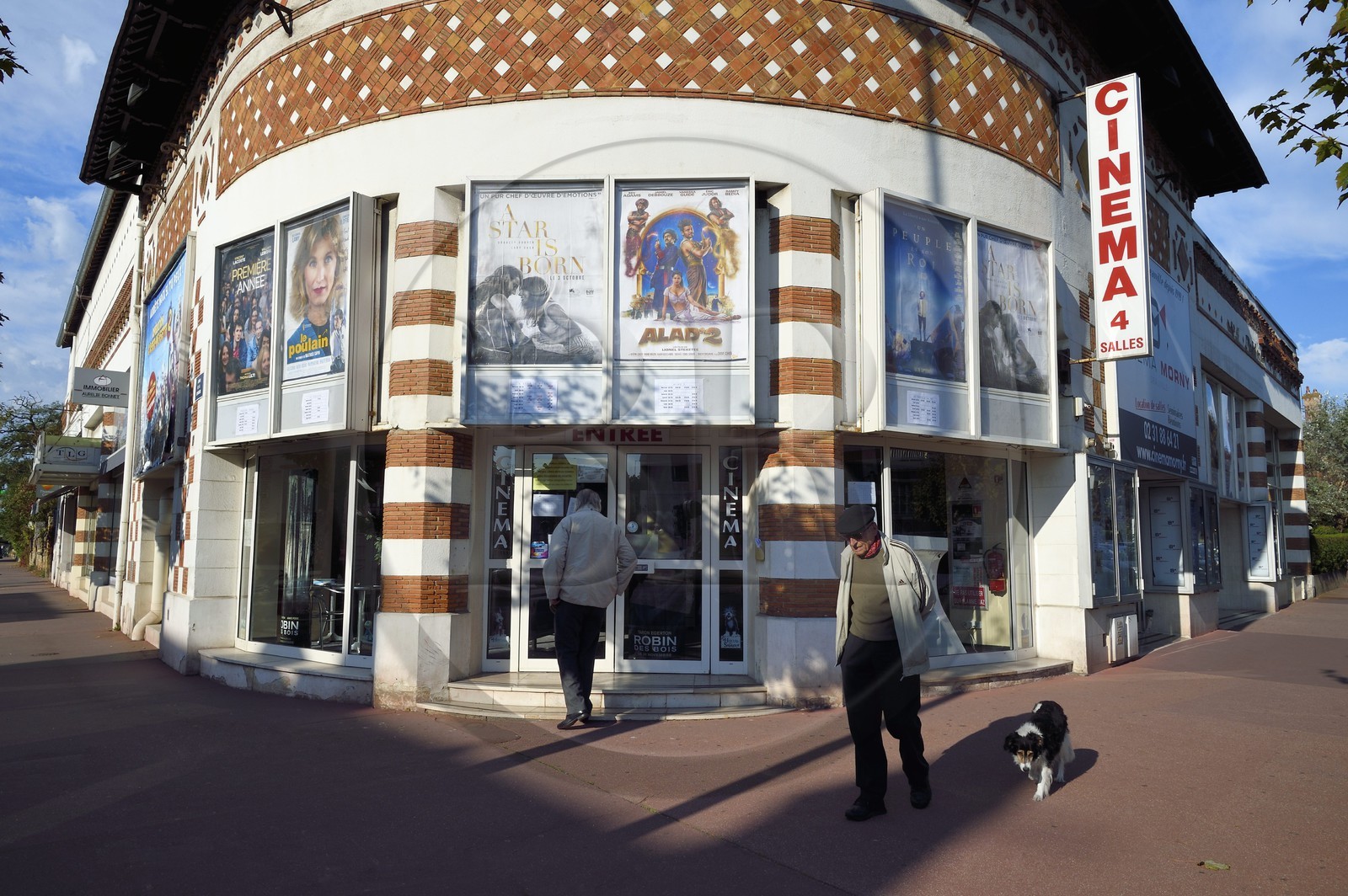 France, Calvados, Pays d'Auge, Deauville, the Morny-Club cinema by architect Georges Wybo (1926)