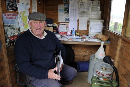 Royaume-Uni, Ecosse, Highland, Hébrides intérieures, Ile de Mull, le Sound of Mull à l'aérodrome privé de Glenforsa dirigé par David Howitt