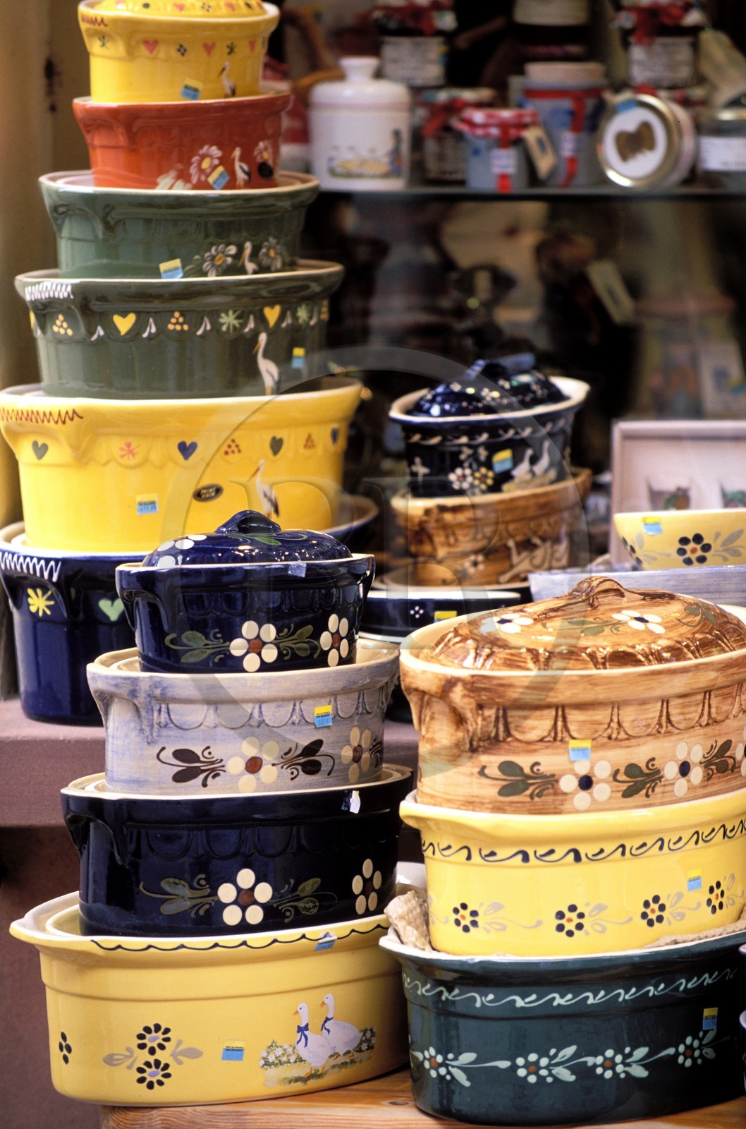 France, Haut Rhin, clay pot to prepare the Baeckoffe