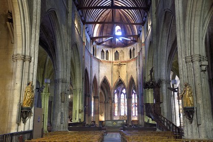 France, Allier (03), former province of Bourbonnais, Saint Pourçain sur Sioule, Sainte-Croix (Holy Cross) church