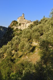 France, Alpes-Maritimes, the hilltop village of Peillon
