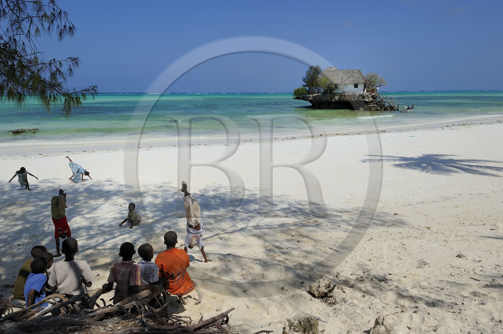 Tanzania, Zanzibar Archipelago, Unguja island (Zanzibar), east coast, The Rock restaurant perched on an small island at Pingwe