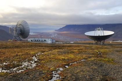 Norway, Svalbard (Spitzbergen), Longyearbyen, the incoherent scatter radar EISCAT Svalbard Radar (ESR)