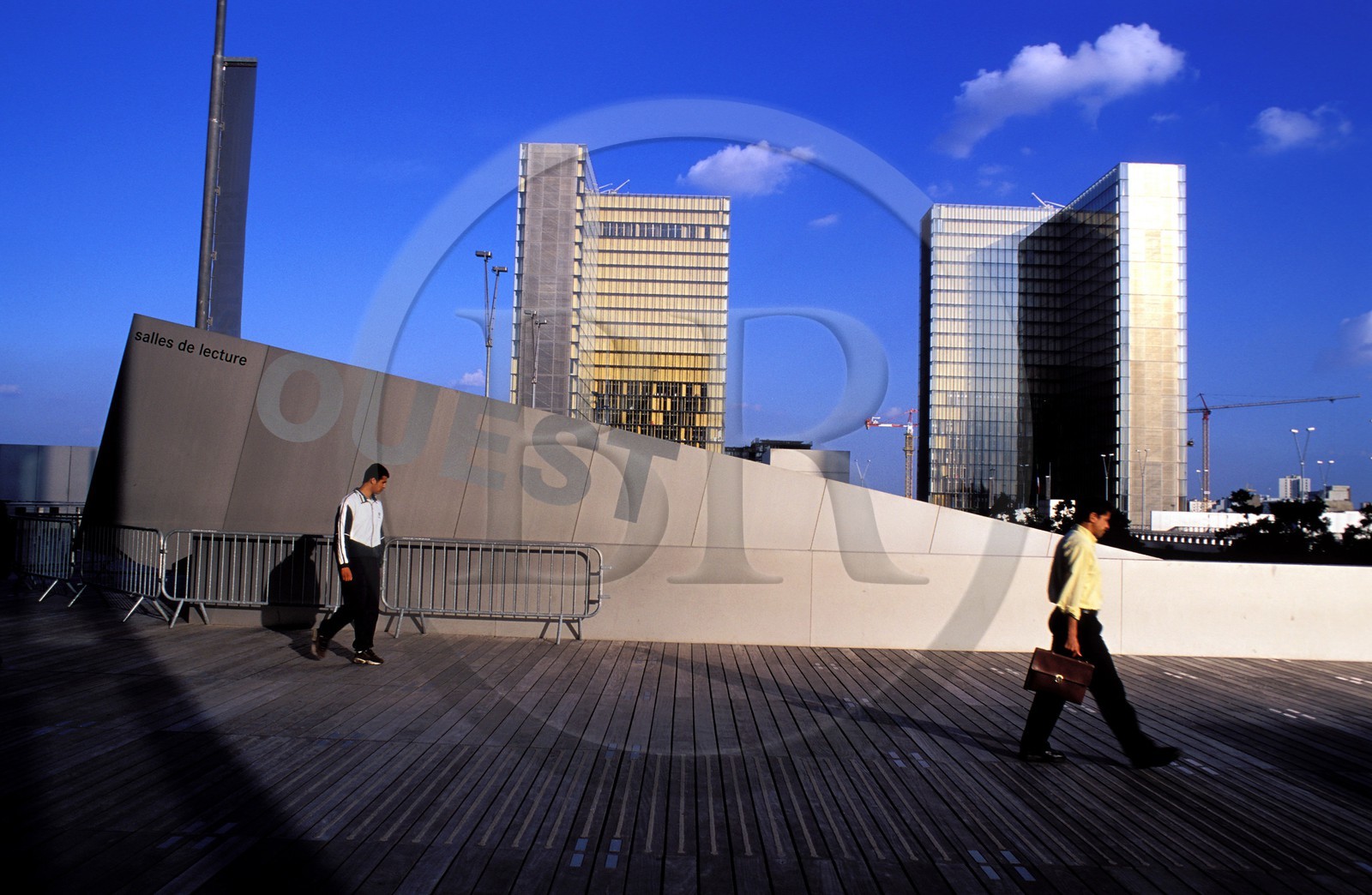 France, Paris (75), Bibliothèque Nationale de France (BNF) par l' architecte Dominique Perrault