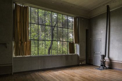 France, Bouches-du-Rhône (13), Aix en Provence, Atelier de Paul Cezanne vide sur la colline des Lauves, une bastide-mas-atelier d'artiste et aujourd'hui musée que le peintre a fait construire
