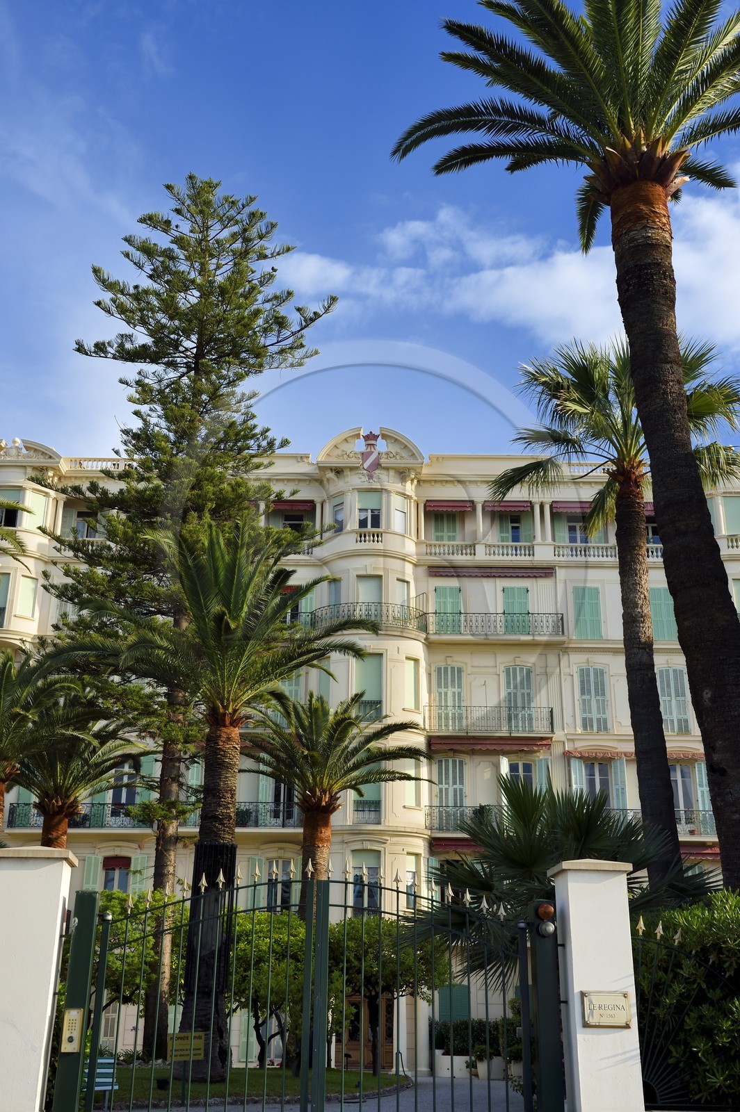 France, Alpes-Maritimes, Menton, the former Hotel Regina turned into private apartments