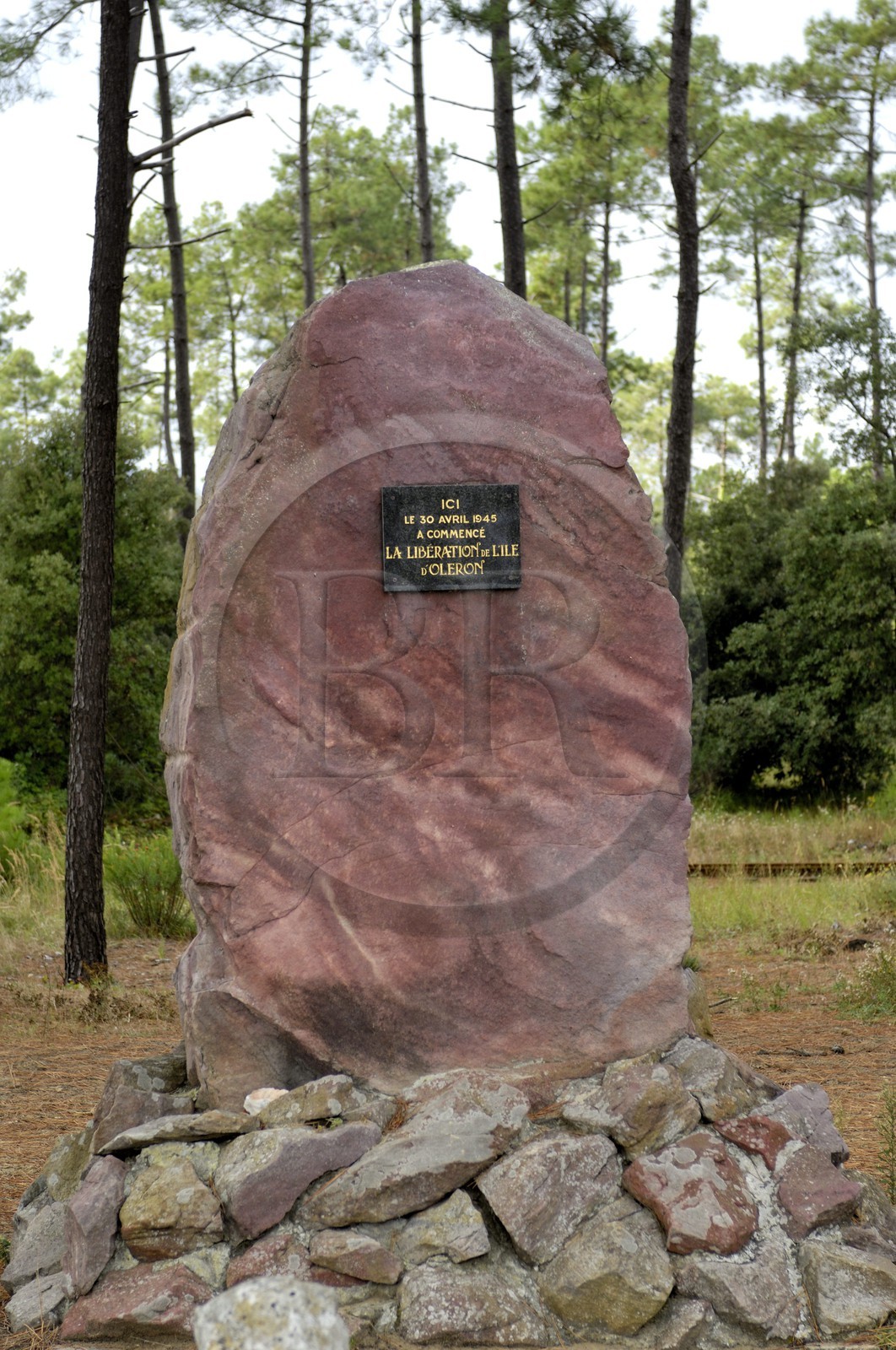 France, Charente-Maritime (17), Ile d'Oléron, pointe de Maumusson, lieu du débarquement sur Oléron