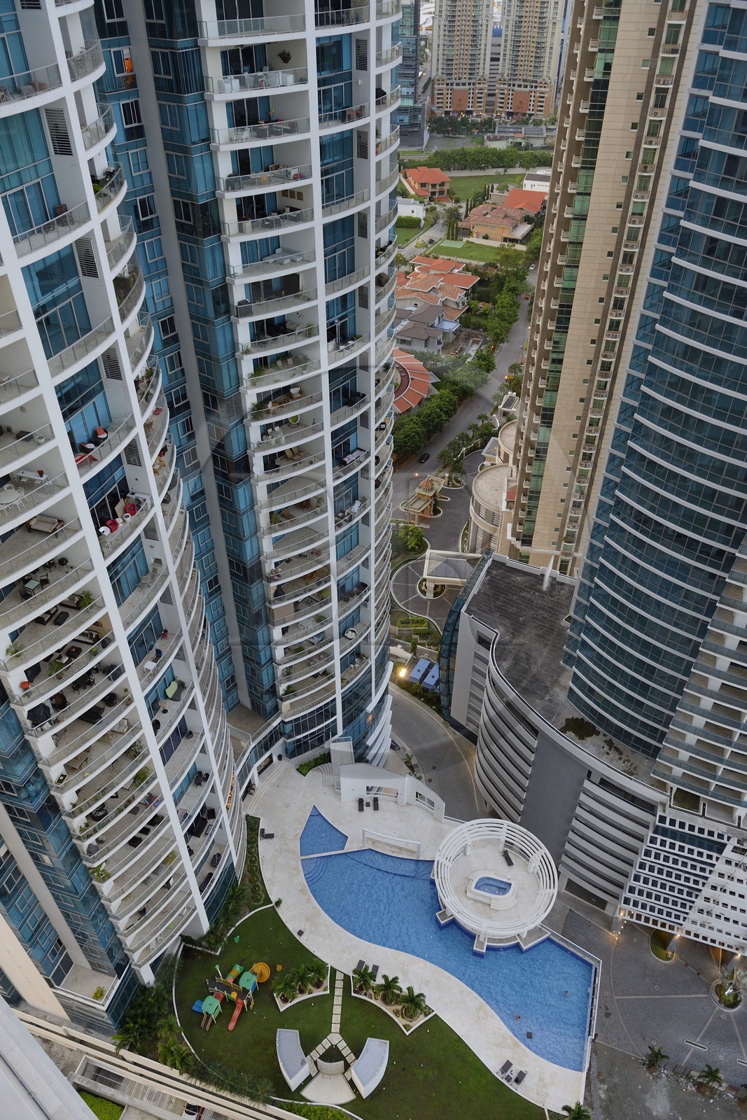 Panama, Panama City, quartier de gratte-ciels de Punta Colon