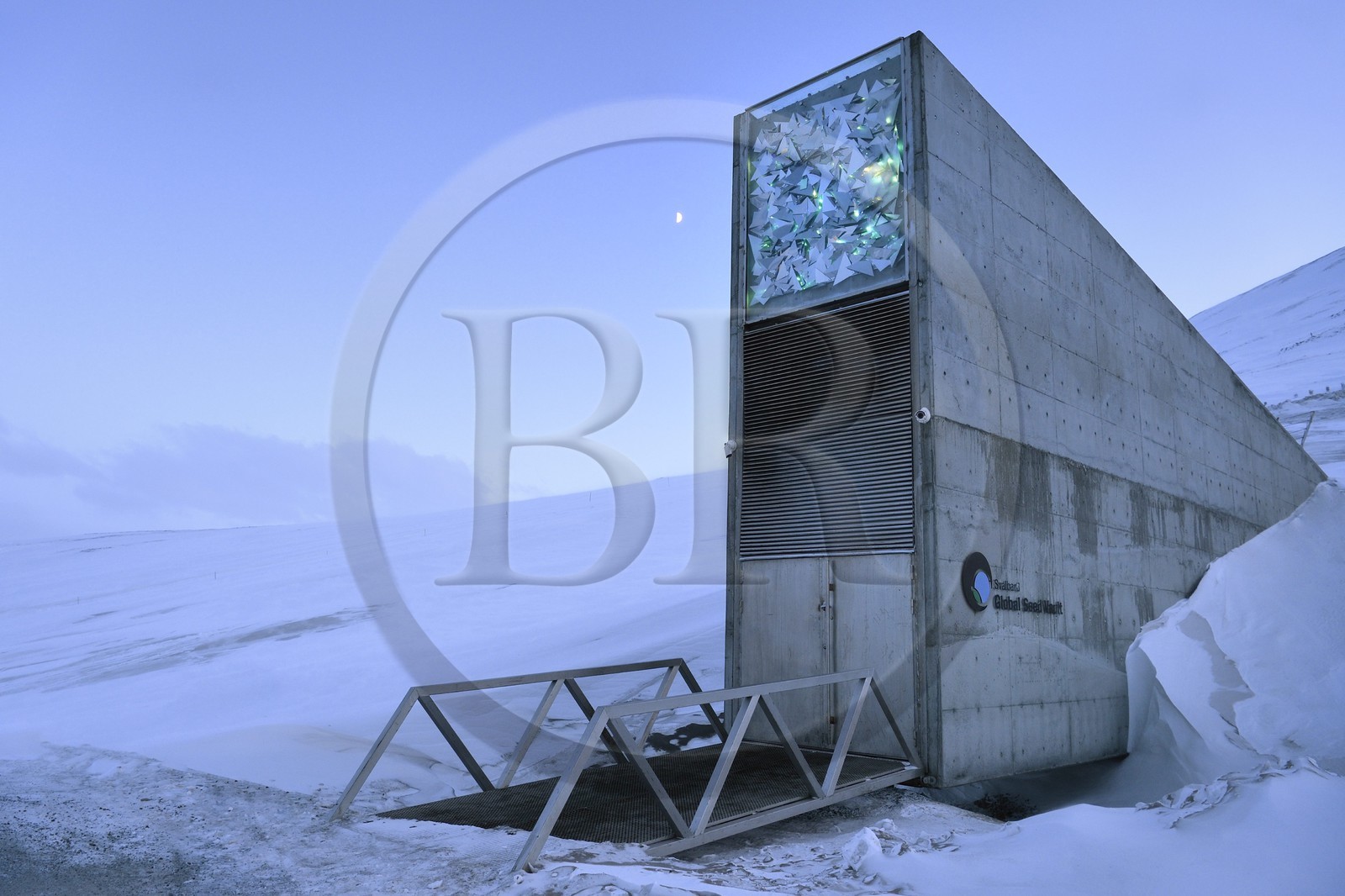 Norway, Svalbard, Spitzbergen, Longyearbyen, Svalbard Global Seed Vault (Seed Bank) provides a safety back-up for existing genebank collections