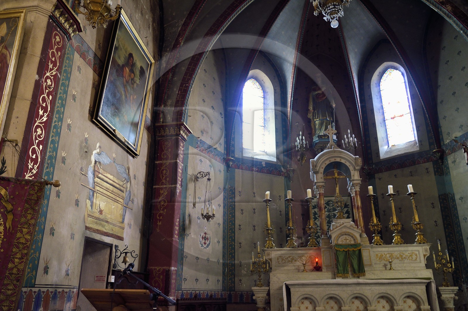 France, Var, Dracenie, Comps sur Artuby, representation of the Ark of the Covenant in the Saint Philomena Church