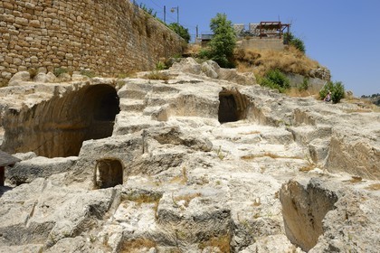 Israel, Jérusalem, ville sainte, la Cité de David au sud de la vieille ville, les fouilles Weill sur les tombes présumées de la maison de David